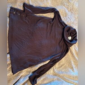 Liz Claiborne Rich Brown Cowl Neck Sweater